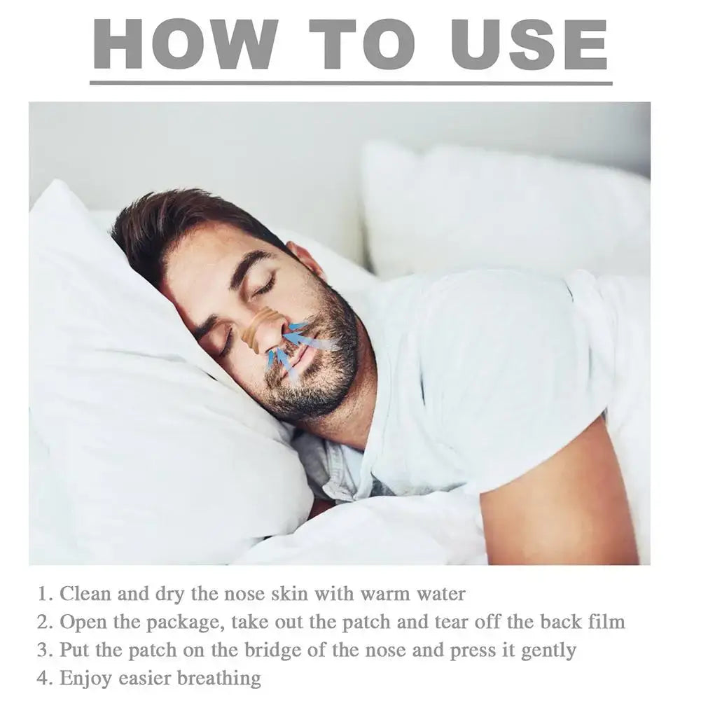 How to use SnoreShift BreatheFree Nasal Strips for better breathing and less snoring at night.